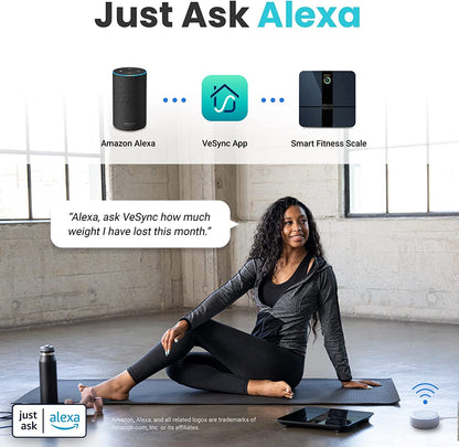 Smart Scale for Body Weight Fat, FSA HSA Eligible, Digital Bathroom Weighing Machine for Accurate BMI Muscle Mass Composition, Home Use Apple Health Compatible Fitness Equipment