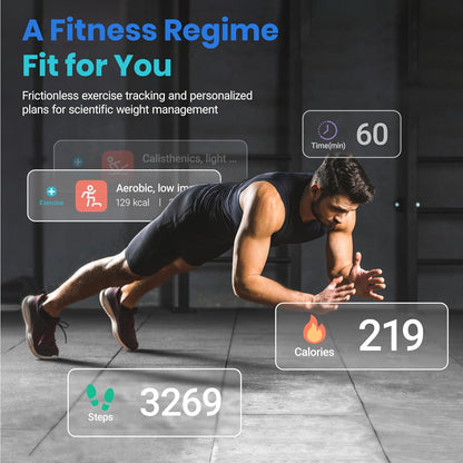 Smart Scale for Body Weight Fat, FSA HSA Eligible, Digital Bathroom Weighing Machine for Accurate BMI Muscle Mass Composition, Home Use Apple Health Compatible Fitness Equipment