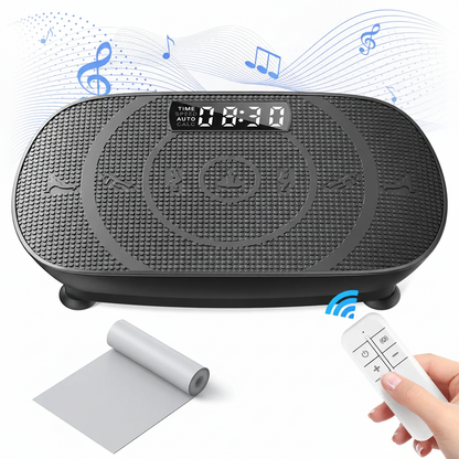 CV30 Pro Whole Body Curved Vibration Fitness Plate + 5 Pcs Resistance Loop Bands for Exercise